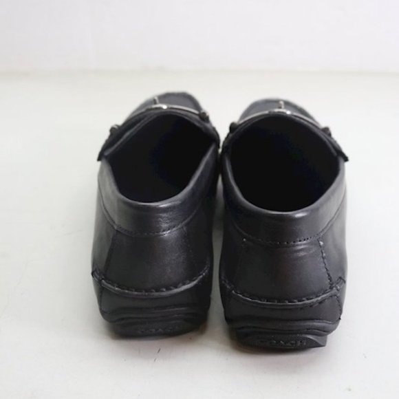 COACH BLACK LEATHER MEN'S LOAFER SIZE 7 - Picture 2 of 6
